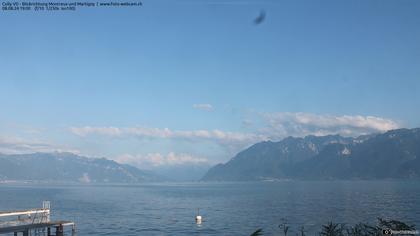 Bourg-en-Lavaux: Cully Genève - Blick richtung Montreux und Martiny