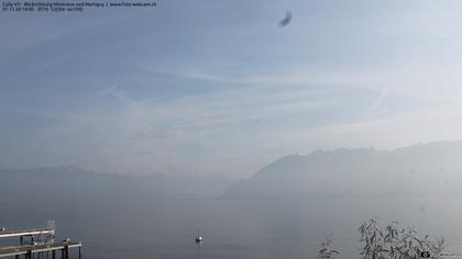 Bourg-en-Lavaux: Cully Genève - Blick richtung Montreux und Martiny