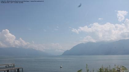 Bourg-en-Lavaux: Cully Genève - Blick richtung Montreux und Martiny