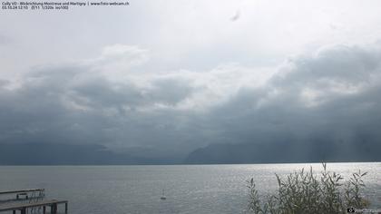 Bourg-en-Lavaux: Cully Genève - Blick richtung Montreux und Martiny