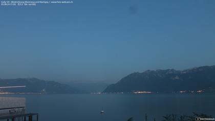 Bourg-en-Lavaux: Cully Genève - Blick richtung Montreux und Martiny