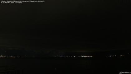 Bourg-en-Lavaux: Cully Genève - Blick richtung Montreux und Martiny