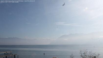 Bourg-en-Lavaux: Cully Genève - Blick richtung Montreux und Martiny