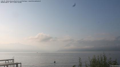 Bourg-en-Lavaux: Cully Genève - Blick richtung Montreux und Martiny