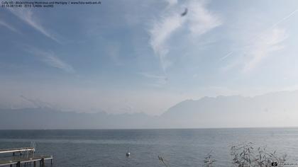 Bourg-en-Lavaux: Cully Genève - Blick richtung Montreux und Martiny