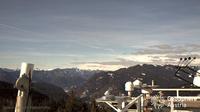 Dernière vue de jour à partir de Deutschberg: Observatorium Kanzelhöhe 270°