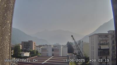 Bellinzona: Giubiasco Richtung 3 Castelli di