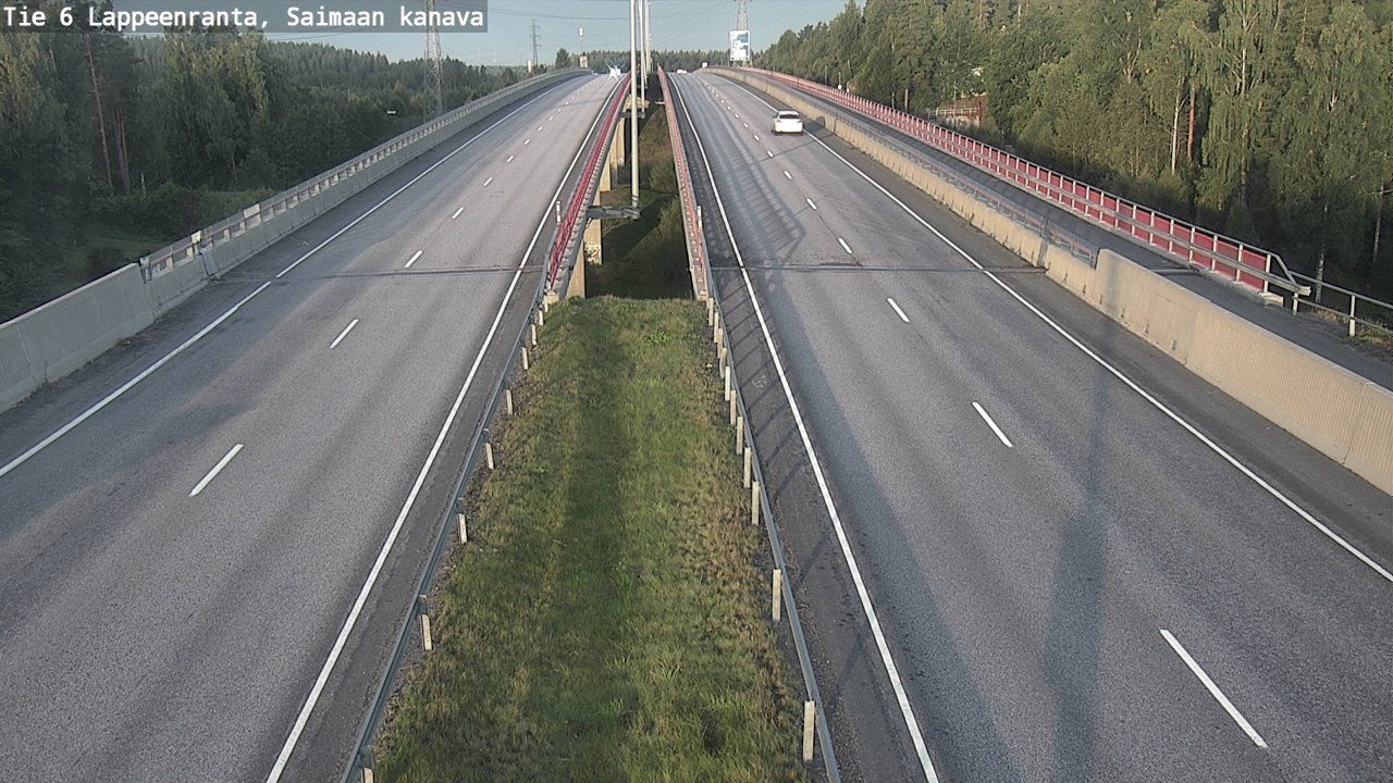 Traffic Cam Lappeenranta: Tie - Saimaan kanava - Lappeenrantaan