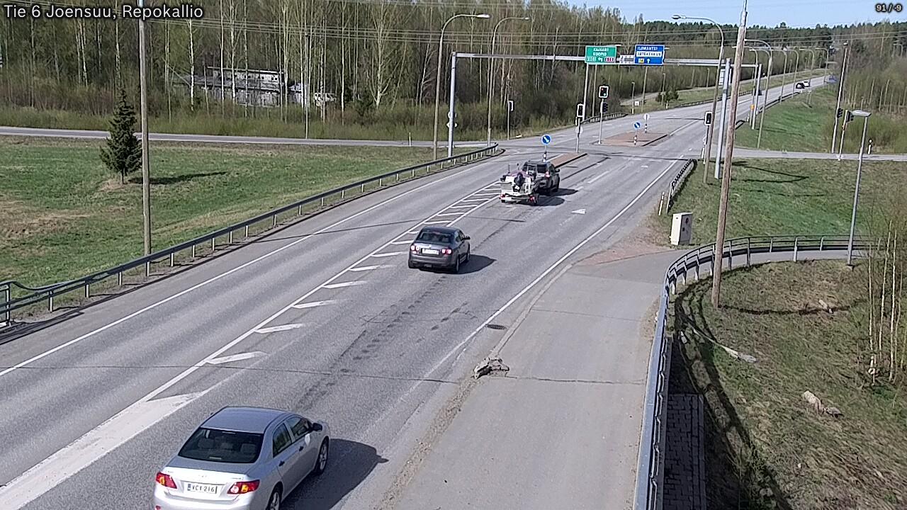 Traffic Cam Joensuu: Tie - Repokallio - Tie 74 Ilomantsiin