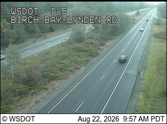 Traffic Cam Custer: I-5 at MP 270.2: Birch Bay-Lynden Rd