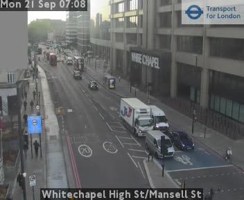 Traffic Cam London: Whitechapel High St/Mansell St