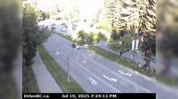 Current or last view Whistler › East: to Lillooet, Hwy 99, in − at looking east on Village Gate Blvd