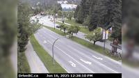 Last daylight view from Whistler › East: to Lillooet, Hwy 99, in − at looking east on Village Gate Blvd