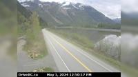 Port Edward > East: Hwy 16, next to the Skeena River, about 70 KM east of Prince Rupert, looking east - Day time