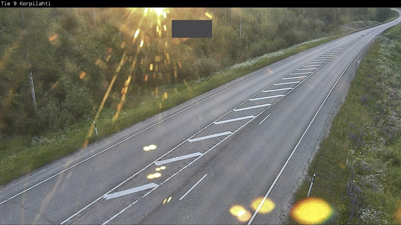 Traffic Cam Jyvaskyla: Tie 9 Jyväskylä, Korpilahti - Jyväskylään