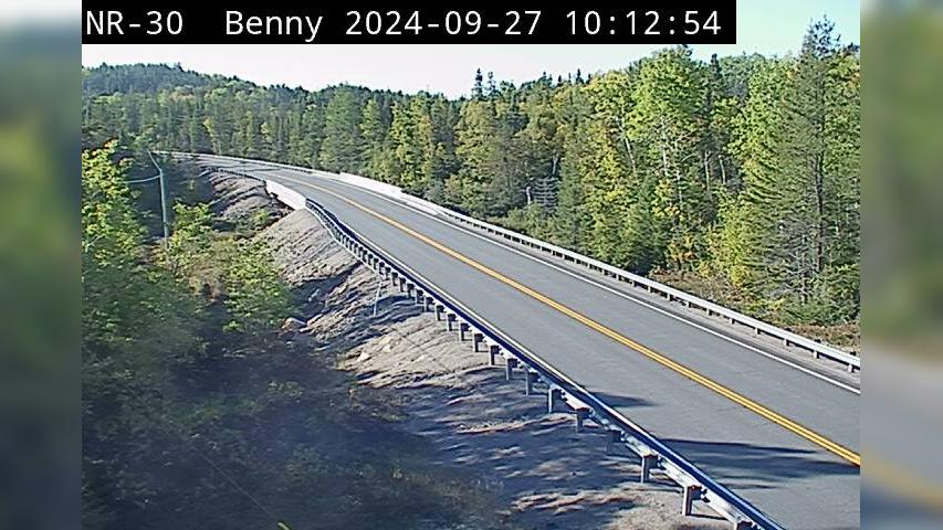 Traffic Cam Unorganized North Sudbury: Highway 144 near Smoke Lake