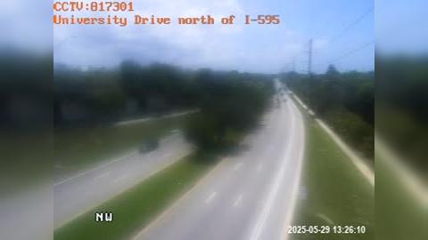 Traffic Cam Plantation: University Drive north of I-595