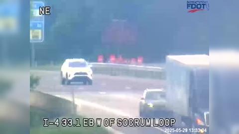 Traffic Cam Lakeland: I-4 W of Socrum Loop