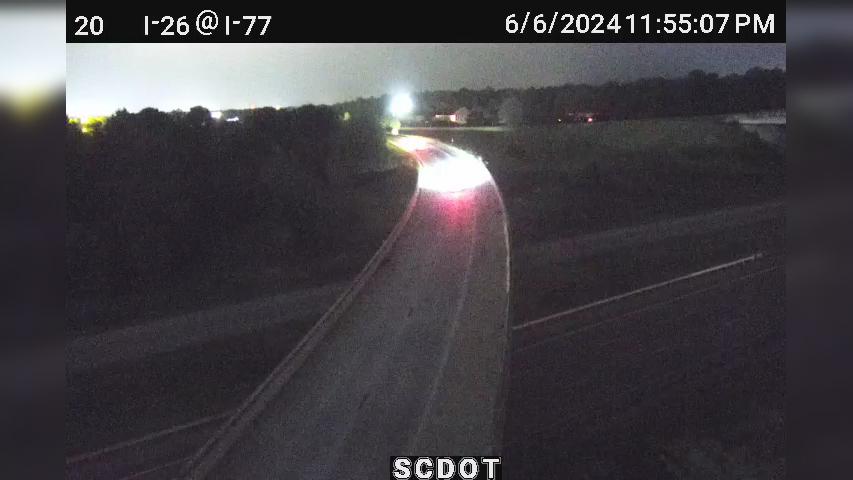 Traffic Cam Cayce: I-26 W @ MM 115.5 (I-77 S Flyover)