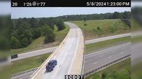 Cayce: I-26 W @ MM 115.5 (I-77 S Flyover) - Day time