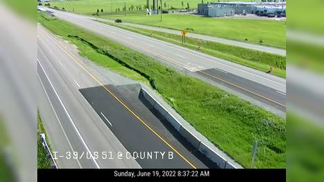 Traffic Cam Plover: I-39 / US 51  @ County B