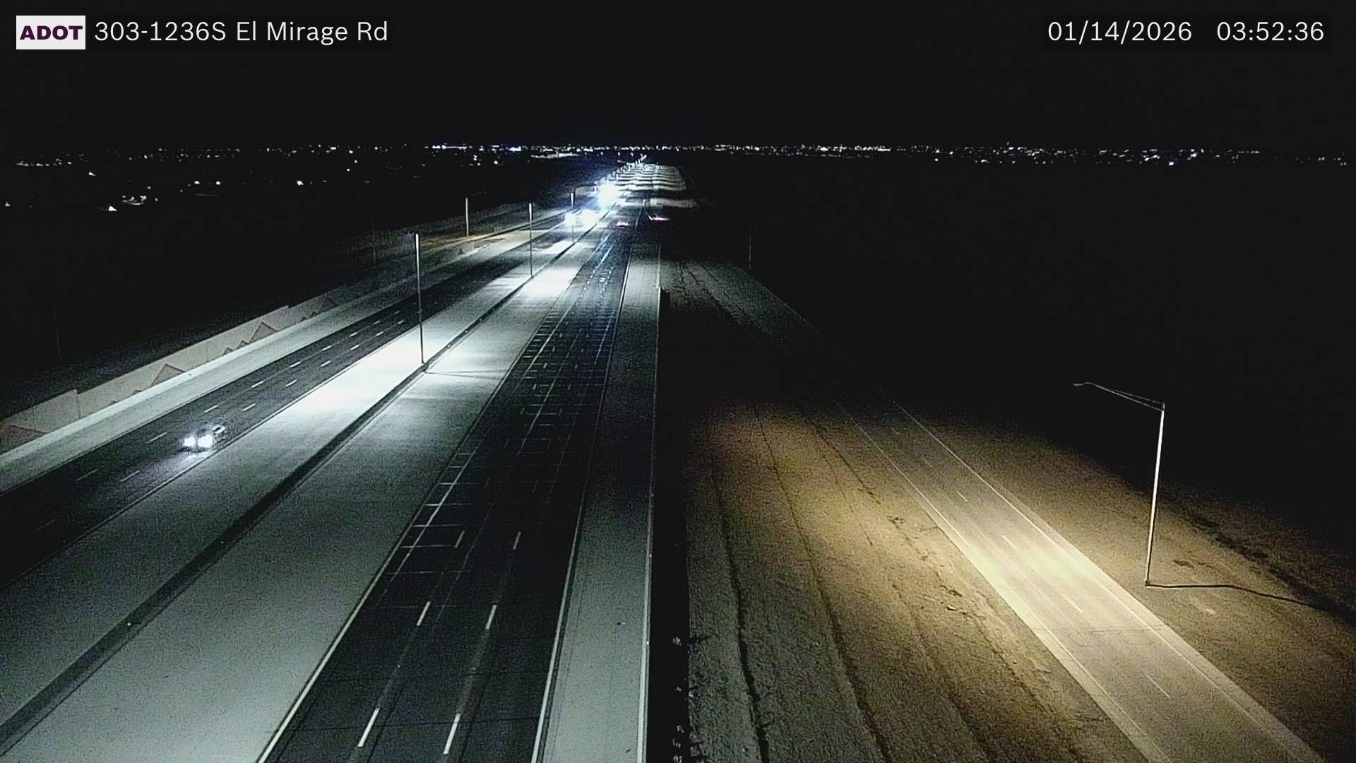 Traffic Cam Sun City West › East: L-303 EB 123.68 @El Mirage