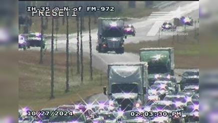 Traffic Cam Georgetown › North: I-35 @ North of FM-972