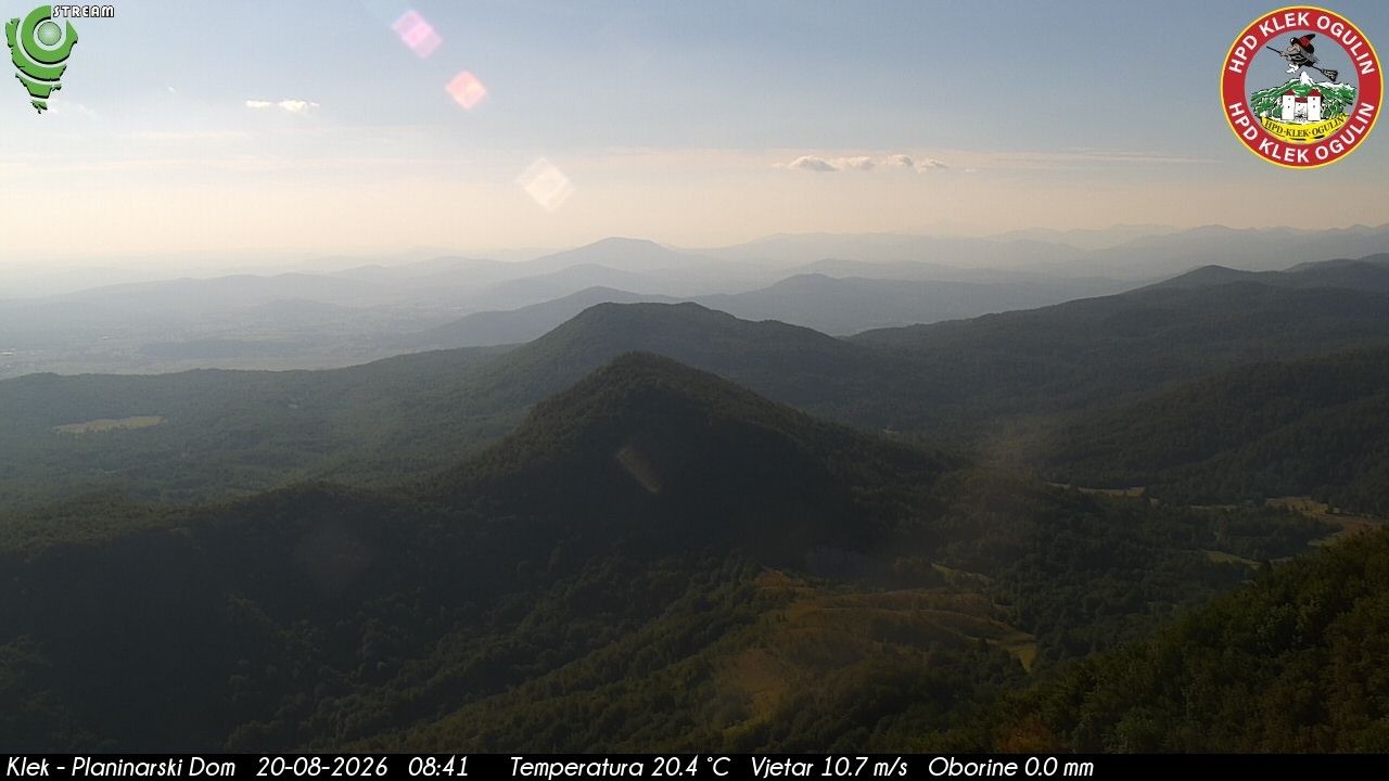 Traffic Cam Potok Musulinski: Klek Mountain