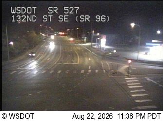 Traffic Cam Mill Creek: SR 527 at MP 8.8: 132nd St SE - SR