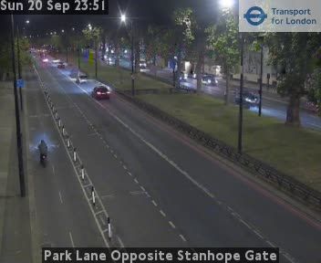 Traffic Cam London: Park Lane Opposite Stanhope Gate