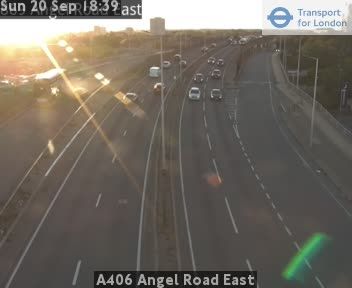 Traffic Cam London Borough of Haringey: A406 Angel Road East