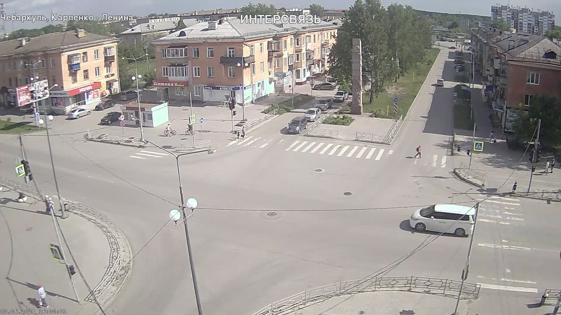 Traffic Cam Uysko-Chebarkul'skaya › South: Ulitsa Karpenko - Ulitsa Lenina