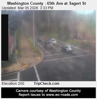 Traffic Cam Tualatin: Washington County - 65th Ave at Sagert St