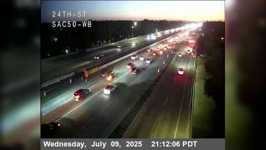 Traffic Cam Sacramento: Hwy 50 at 24th