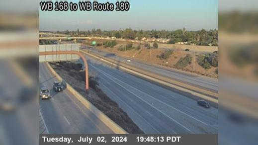 Traffic Cam Fresno › West: FRE-180- WB 168 TO WB 180 RAMP