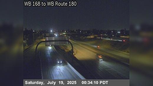 Traffic Cam Fresno › West: FRE-180- WB 168 TO WB 180 RAMP