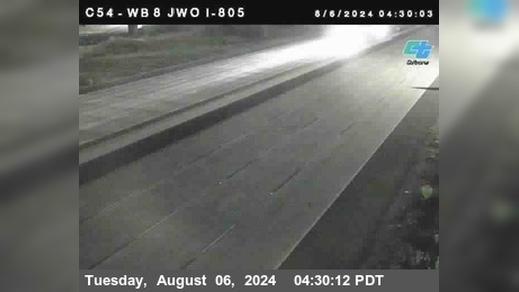 Traffic Cam Mission Valley › West: C 054) I-8 : Just West Of I-805