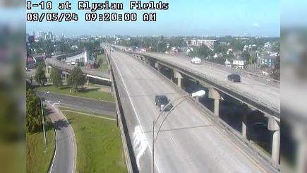 Traffic Cam French Quarter: I-10 at Elysian Fields