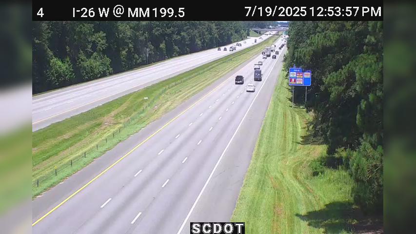 Traffic Cam Summer Wood: I-26 W @ MM 199.5