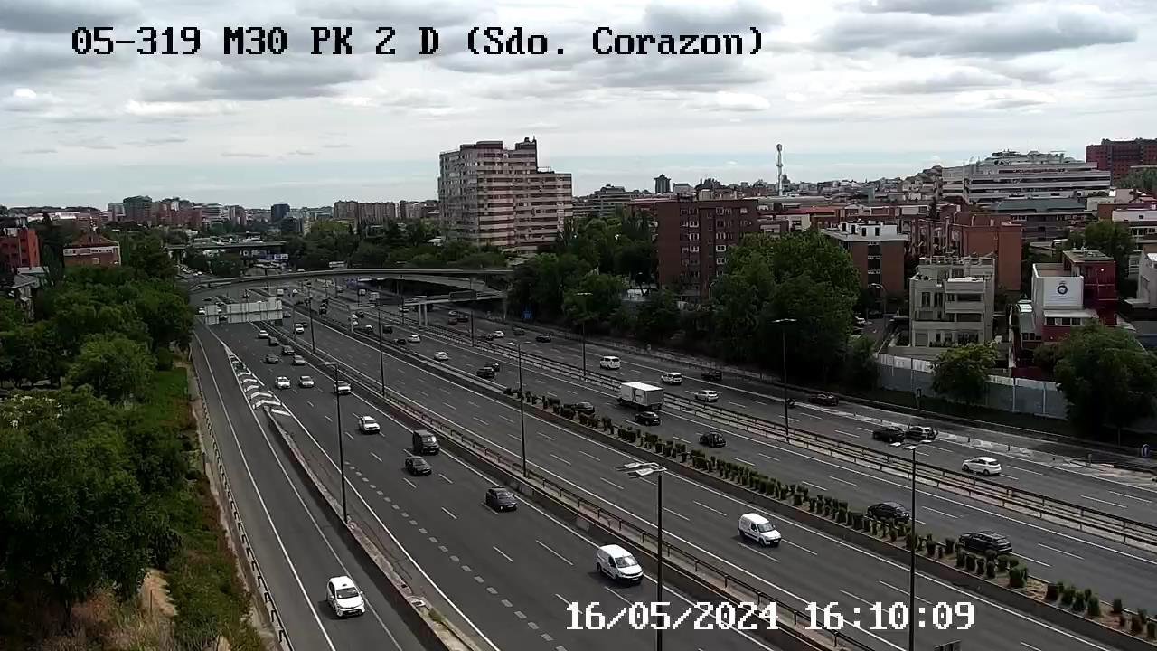 Traffic Cam Nueva Espana: M30 PK02+400D - SAGRADO CORAZON