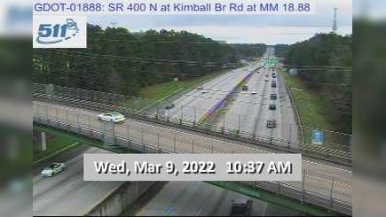 Traffic Cam US 19 / GA-400 @ Kimball Br Rd
