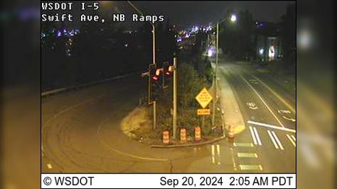 Traffic Cam Rainier Valley: I-5 at MP 161: Swift Ave, NB Ramp