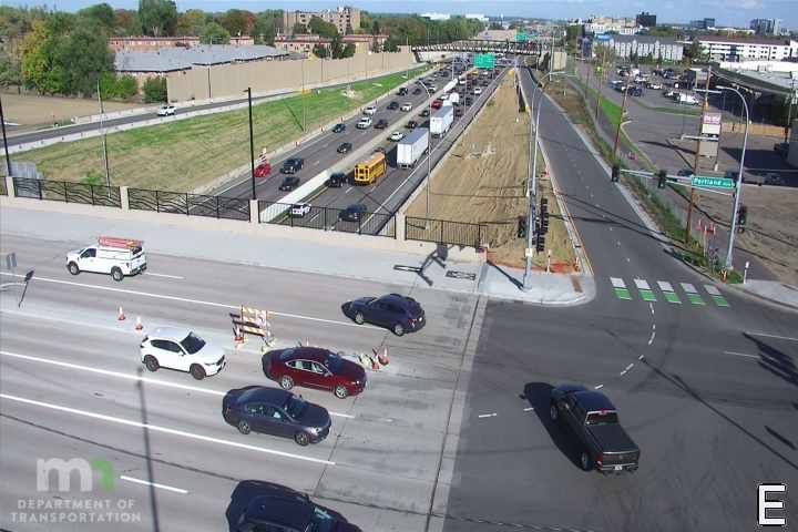 Traffic Cam Richfield: I-494: I-494 EB @ Portland Ave