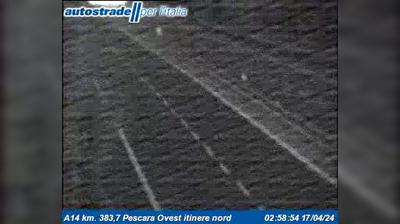 Preview delle webcam di Chieti: A14 km. 383,7 Pescara Ovest itinere nord