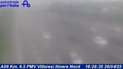 Preview delle webcam di Rho: A08 Km. 6.5 PMV Villoresi Itinere Nord