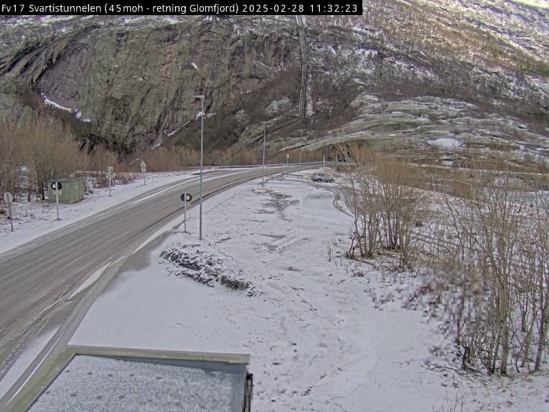 Traffic Cam Kilvik: F17 Svartistunnelen (Glomfjord)