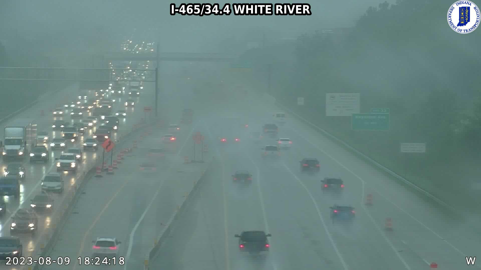 Traffic Cam Indianapolis: I-465: I-465/34.4 WHITE RIVER