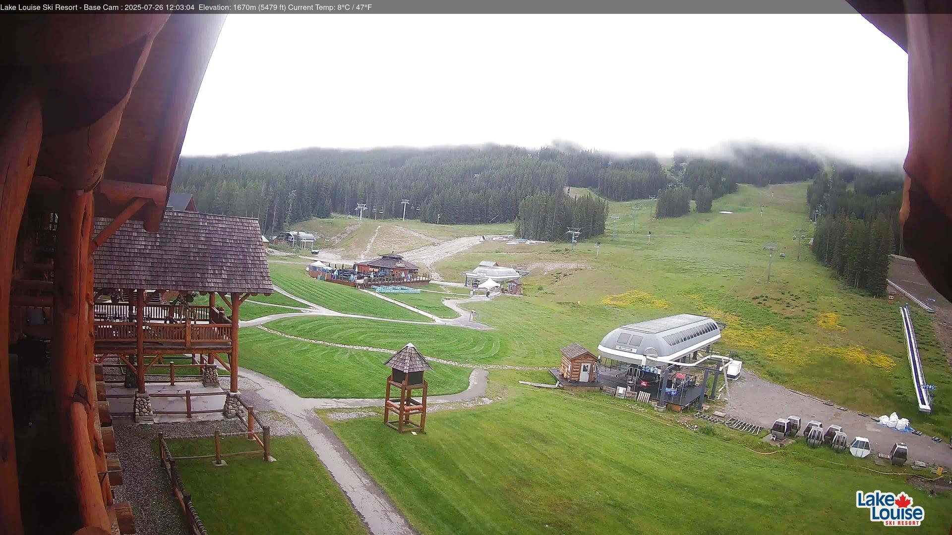 Lake Louise: Base Area Landscape Webcam
