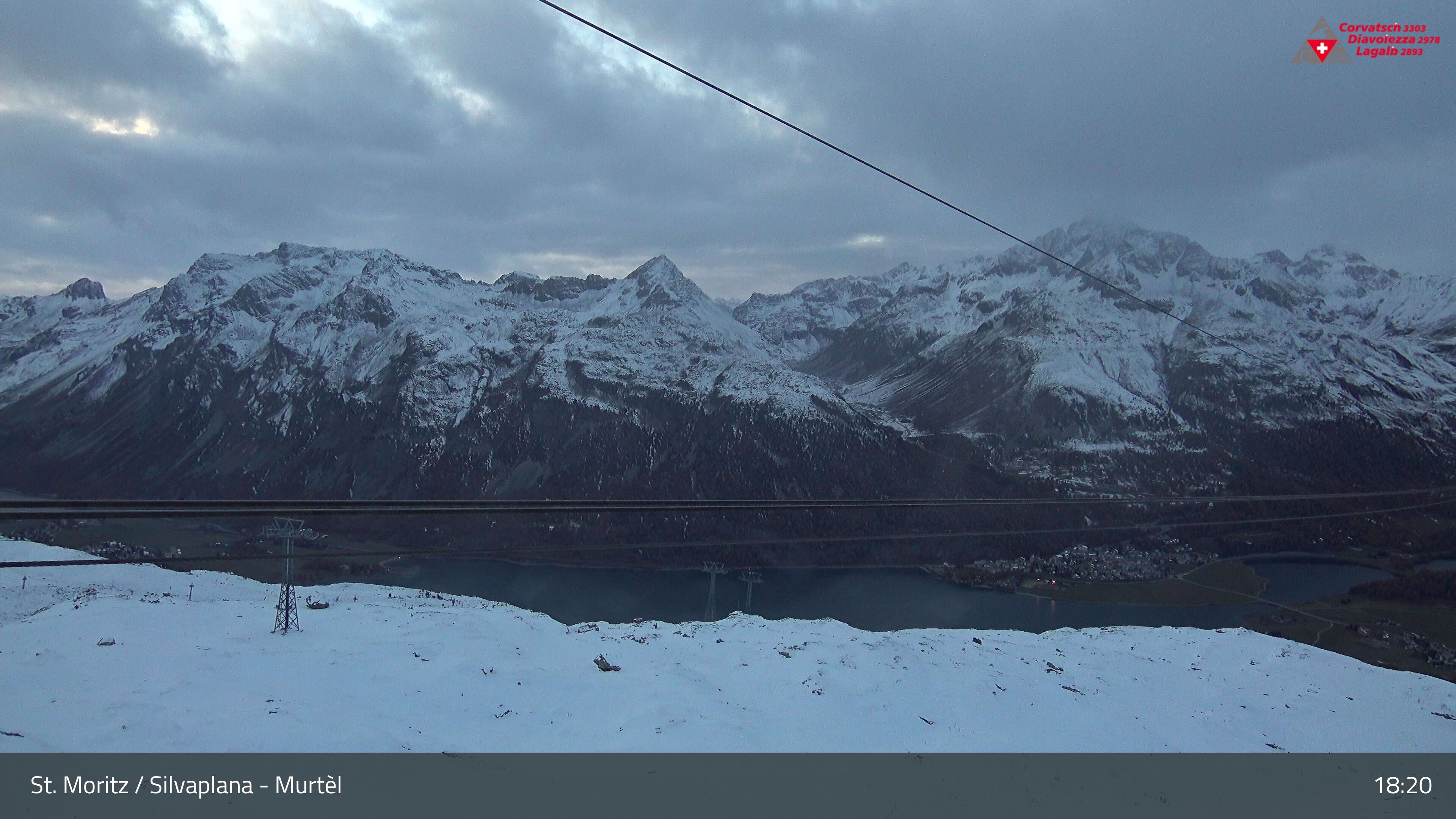 Silvaplana: Corvatsch - Mittelstation Murtèl, Silsersee