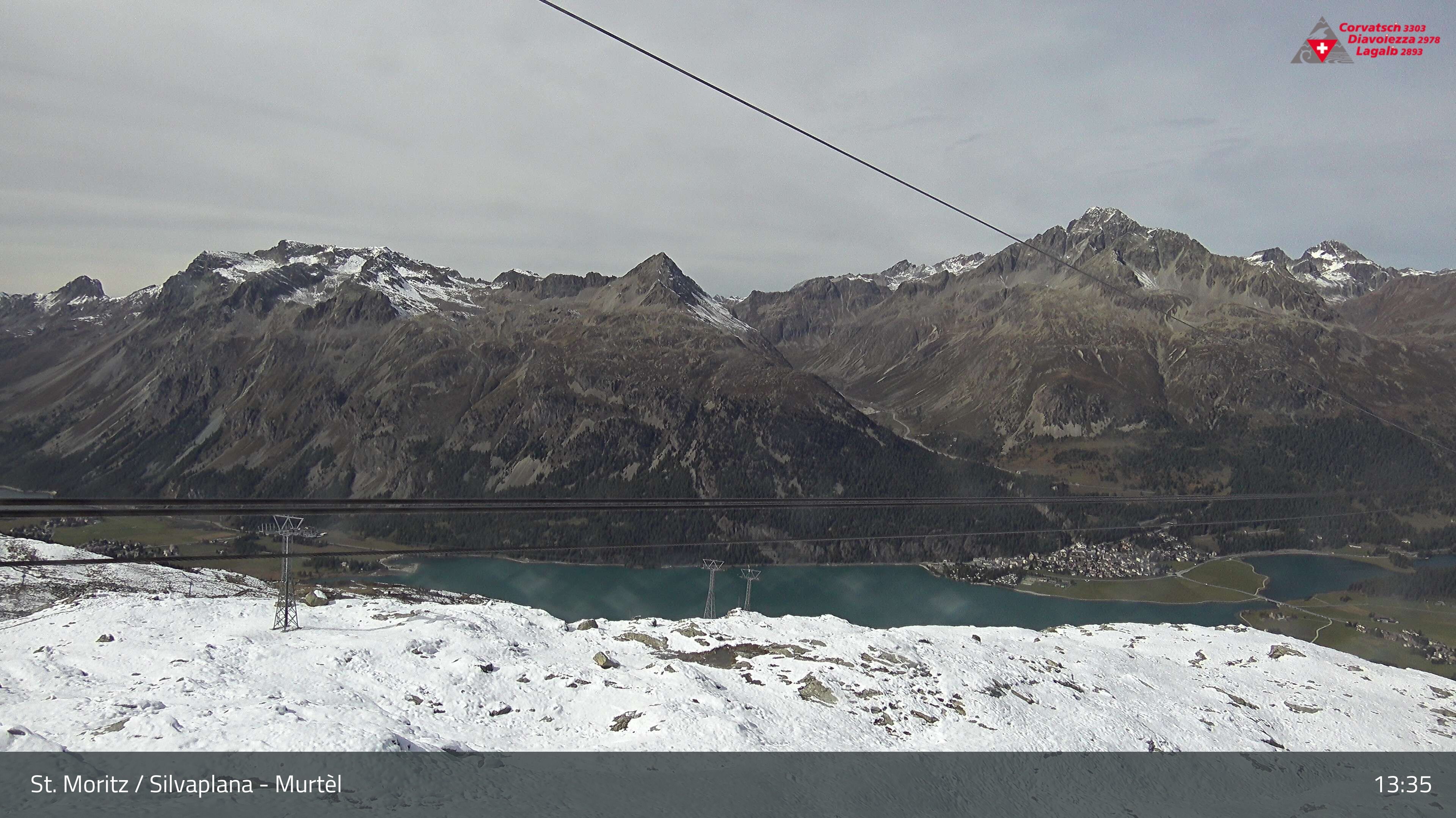 Silvaplana: Corvatsch - Mittelstation Murtèl, Silsersee